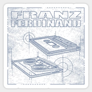 Franz Ferdinand Technical Drawing Sticker